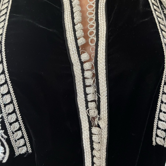 Boho Black velvet tunic/dress, Marrakech. - Picture 3 of 7